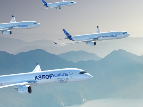 Freighter family in flight