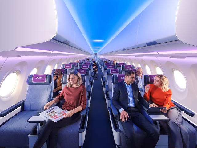 A220 Airspace cabin A220 Airspace cabin
