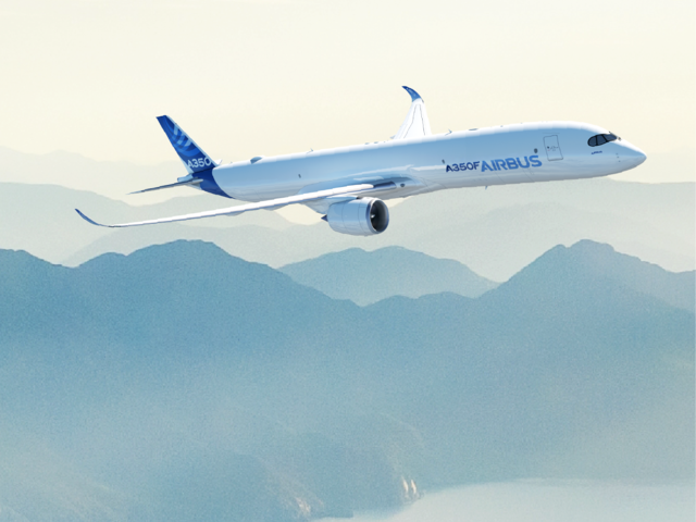 A350F in flight