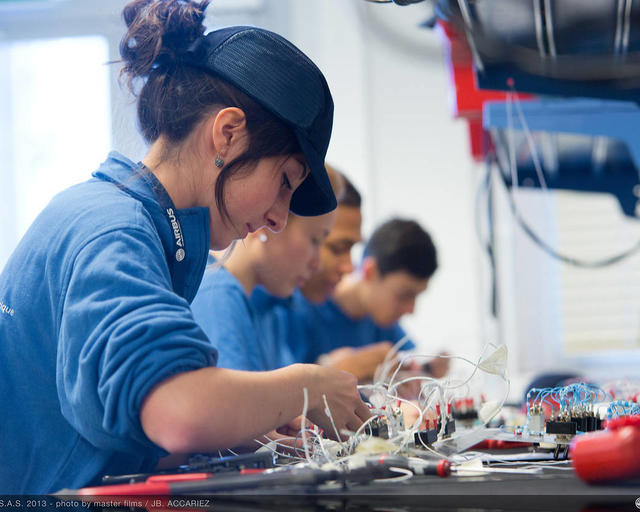 Airbus apprentice at work Airbus apprentice at work