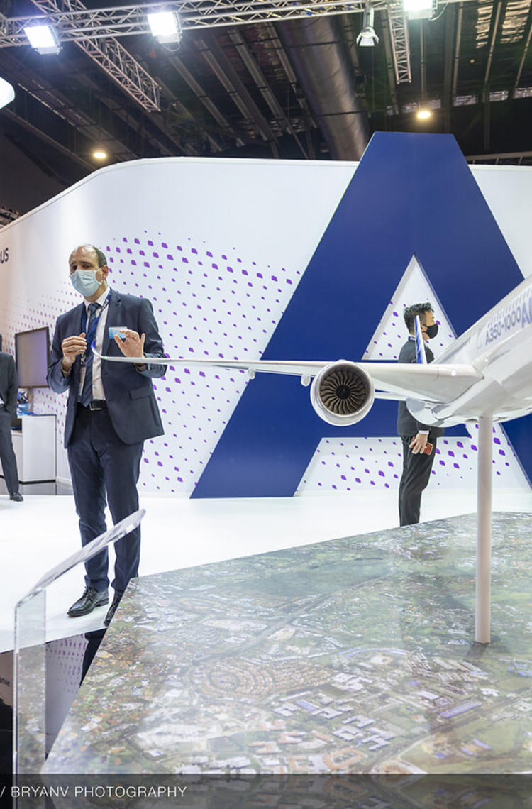 Singapore Airshow 2022 - Airbus stand ambiance Singapore Airshow 2022 - Airbus stand ambiance