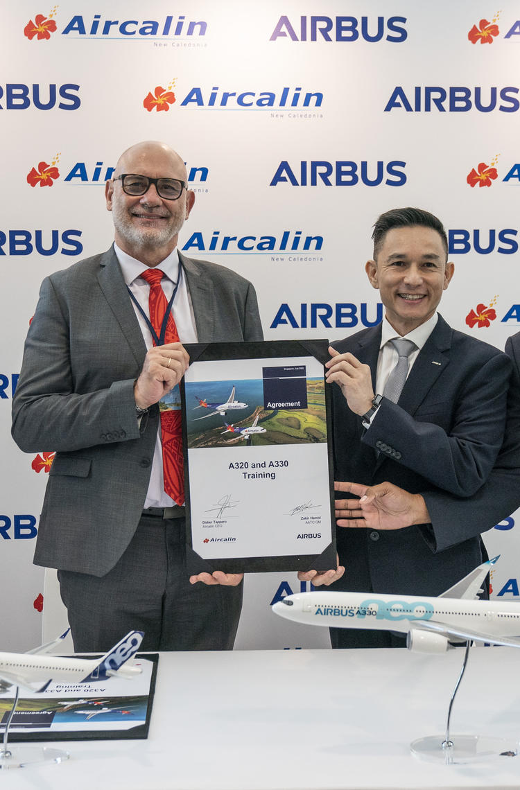 Aircalin signs contract for pilot training at AATC in Singapore Aircalin signs contract for pilot training at AATC in Singapore