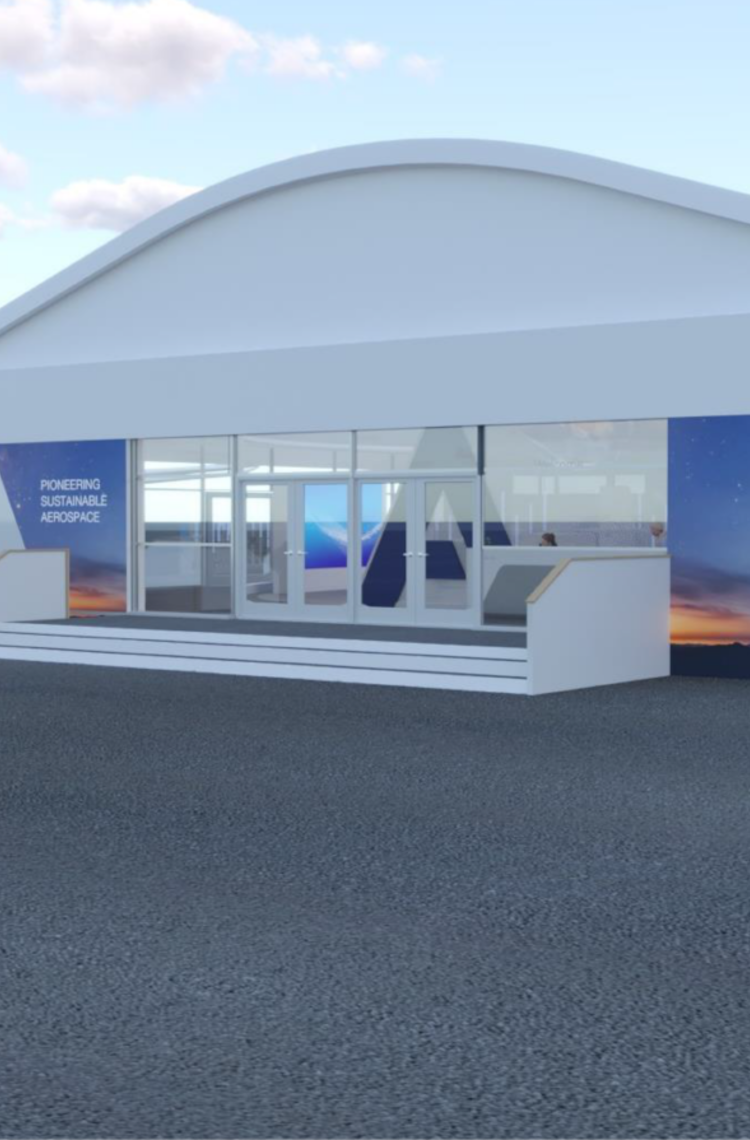 Airbus tent preview at Paris Air Show - Le Bourget