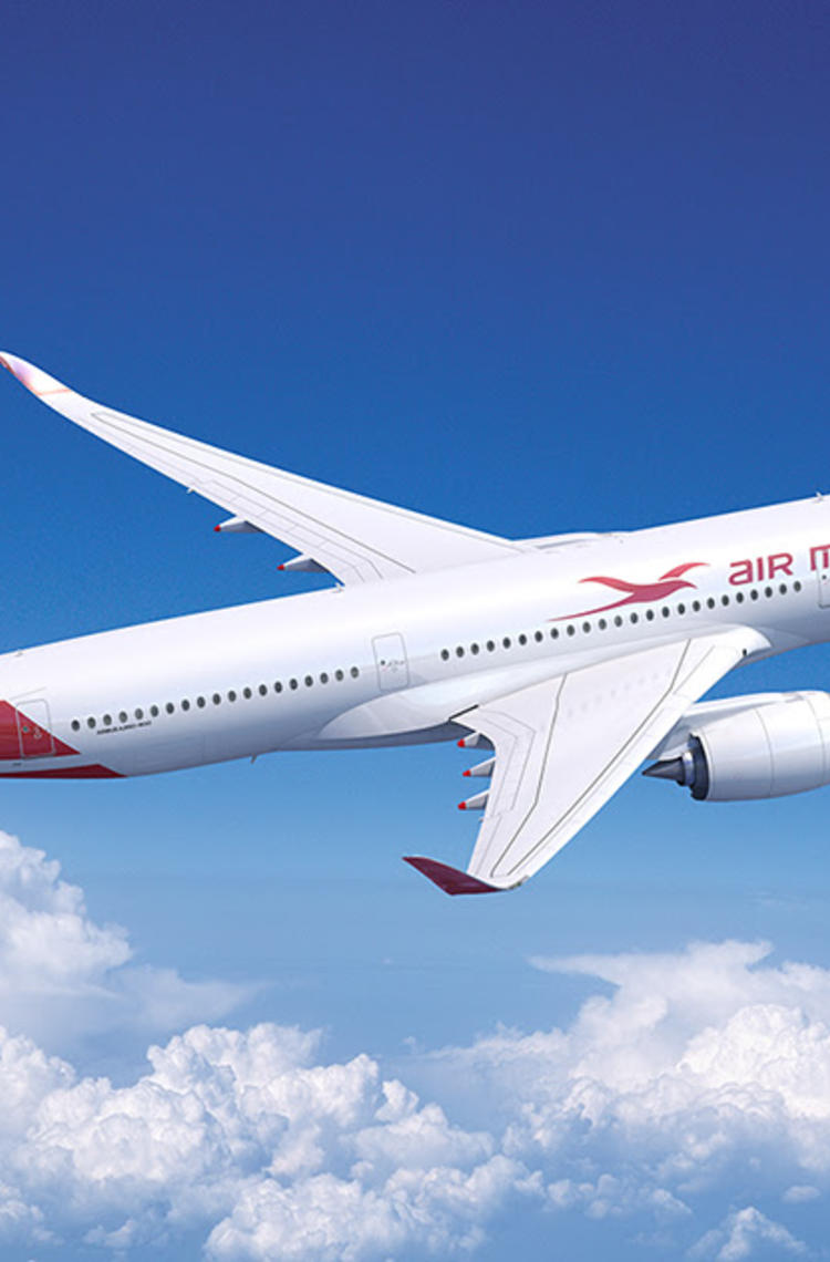 Mauritius A350 flying