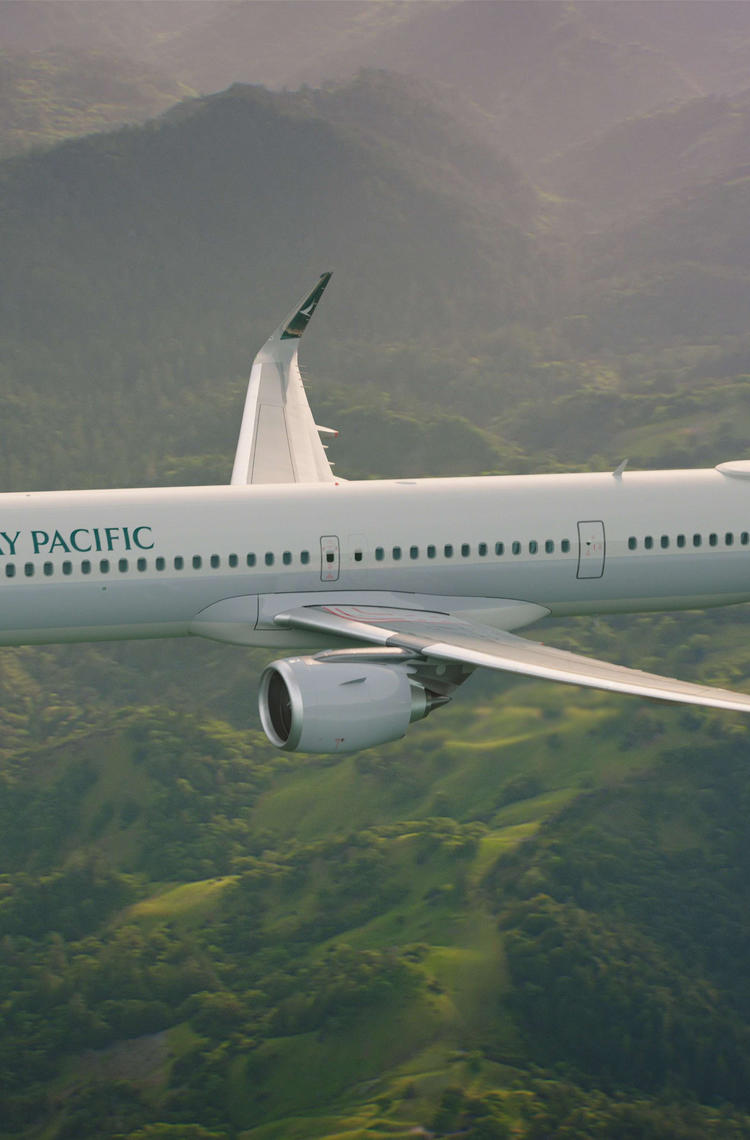 Cathay Pacific A320neo Flying Airbus A320neo with a Cathay Pacific livery