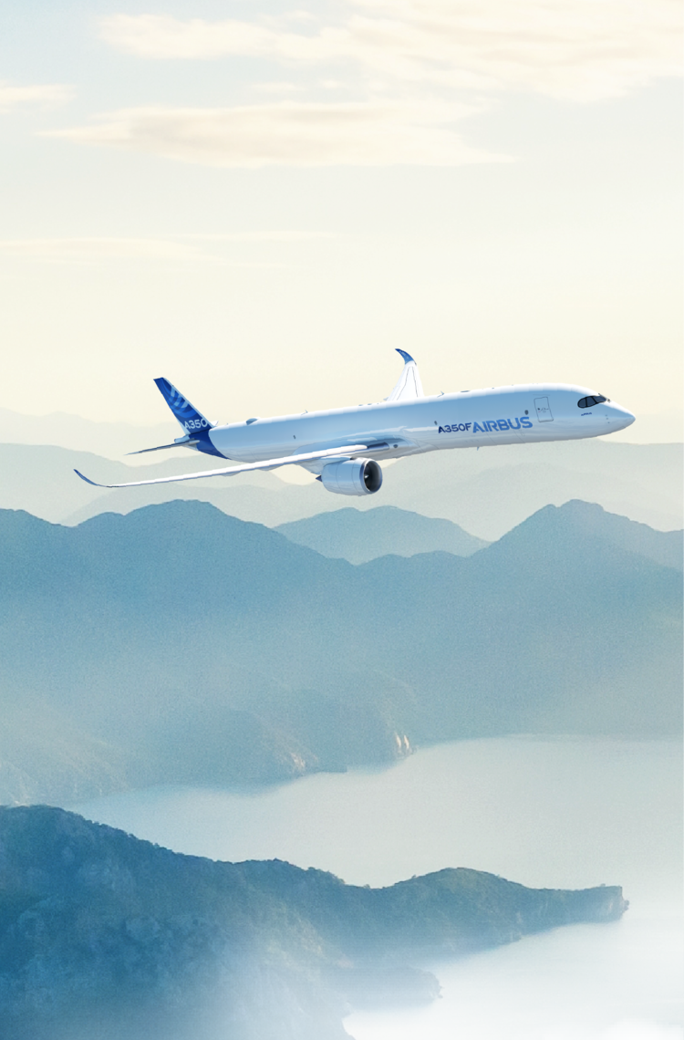 A350F in flight