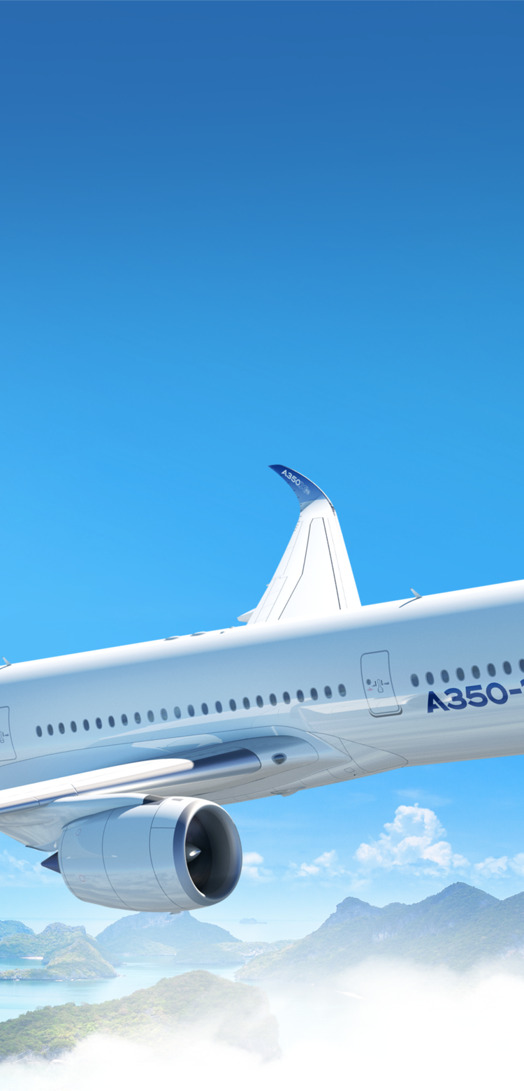A350-1000 in flight A350-1000 in flight