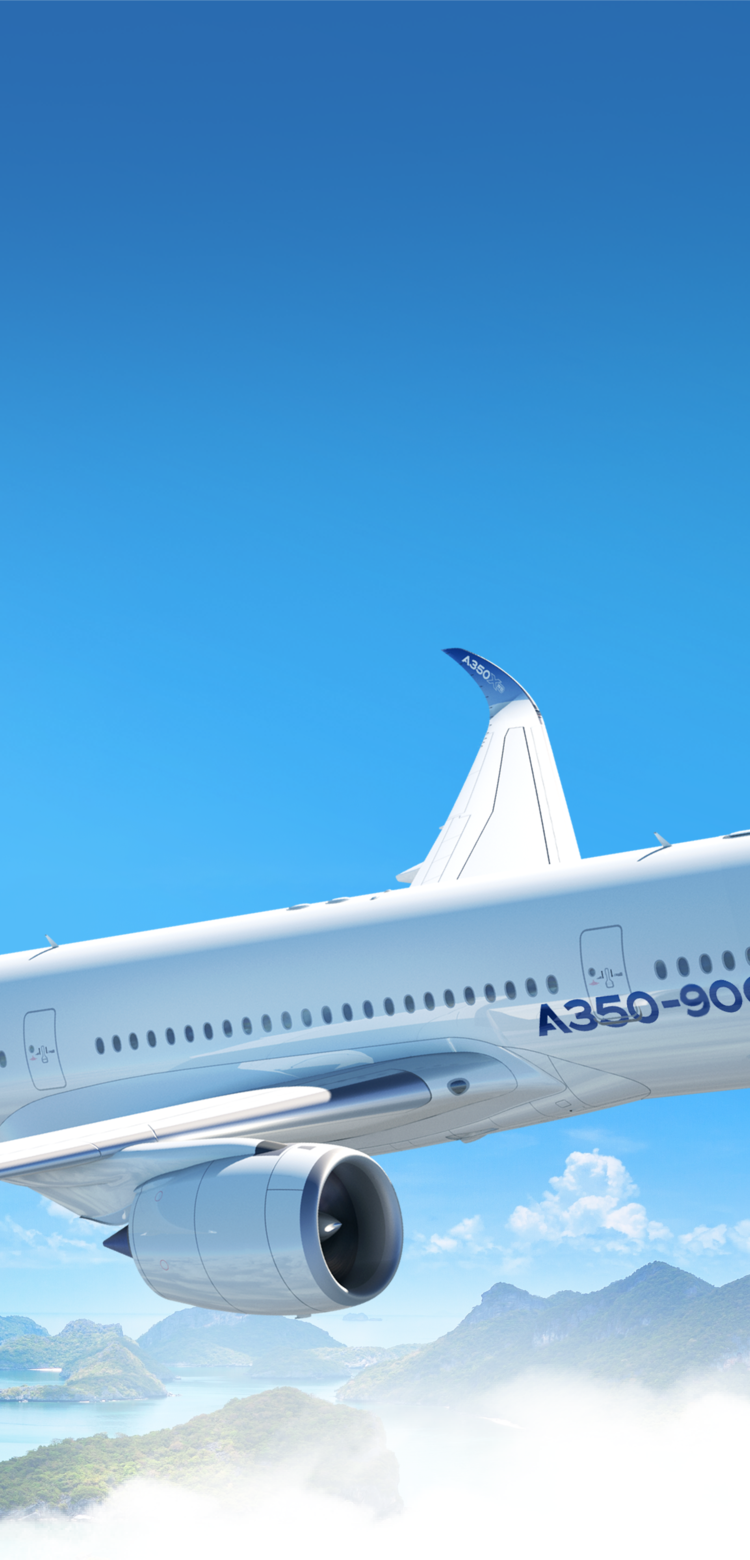 A350-900 in flight A350-900 in flight