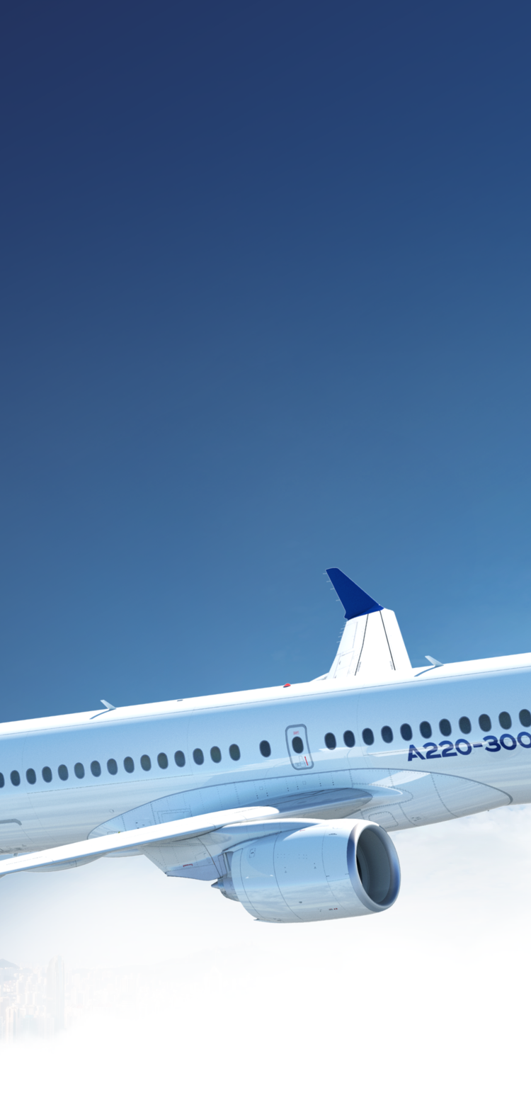 A220-300 in flight A220-300 in flight