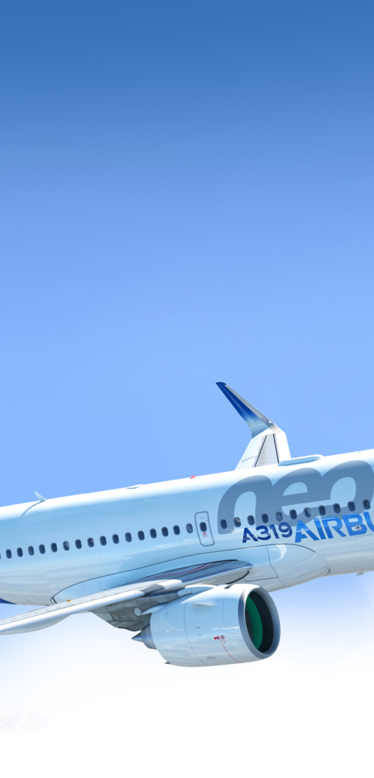 A319neo flying A319neo flying