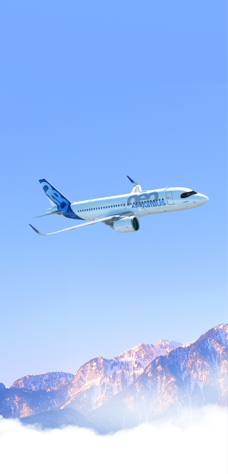 A319neo flying A319neo flying