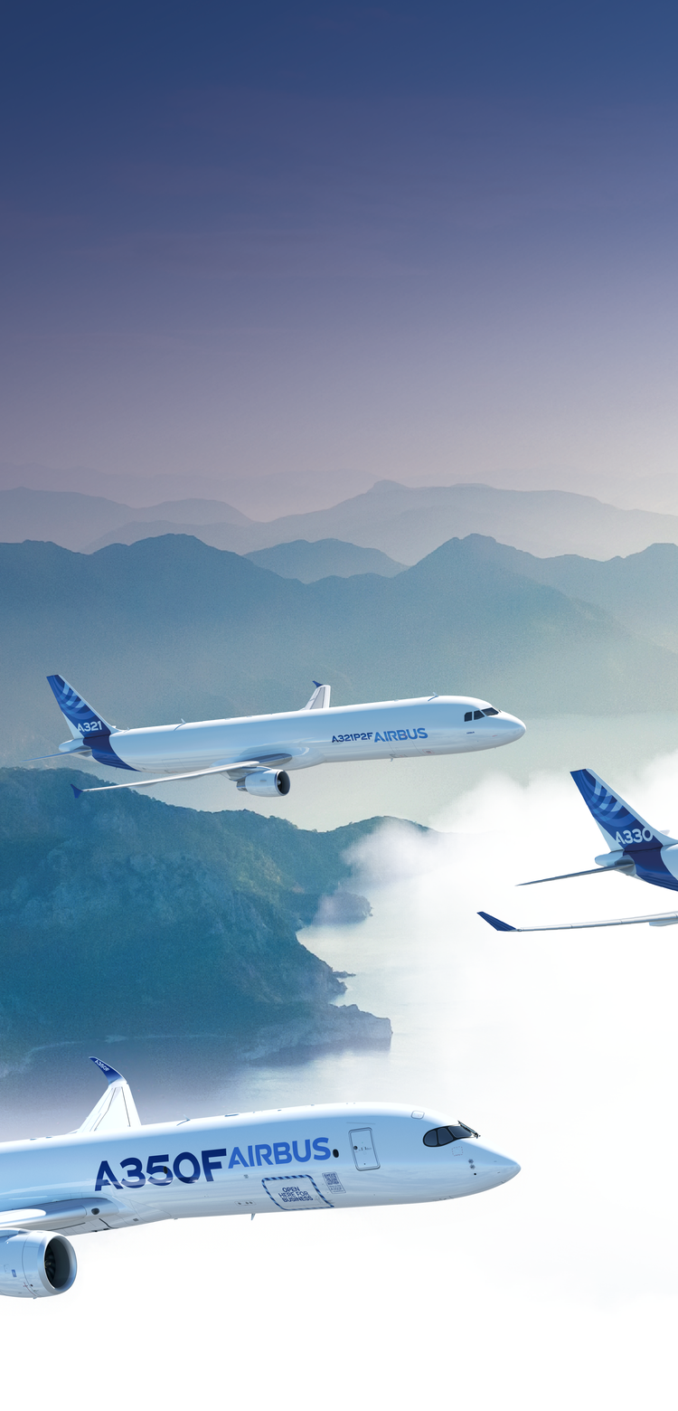 Freighter family in flight