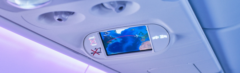 Overhead video display Airspace