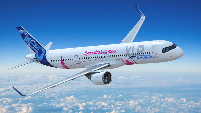 A321XLR - WALLPAPER ON DESKTOP - BLUE SKY