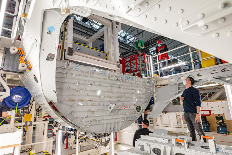 A321XLR fuselage assembly with RCT