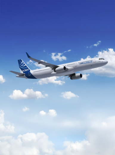 a321 in flight