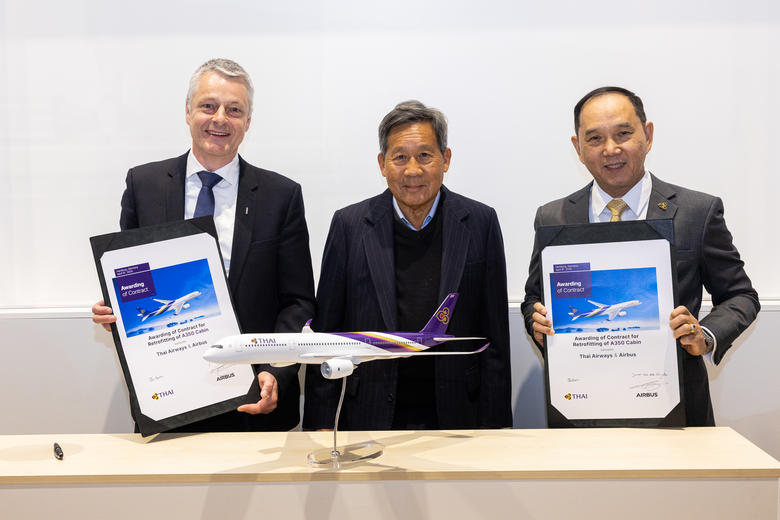 Airbus signs Letter of Intent with THAI to retrofit A350 fleet
